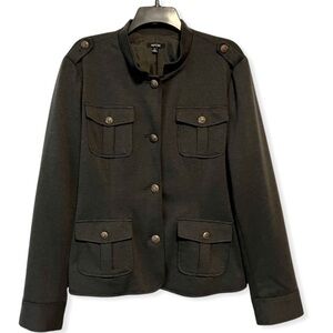 APT.9 military style jacket, size S - dark gray with antique brass look buttons